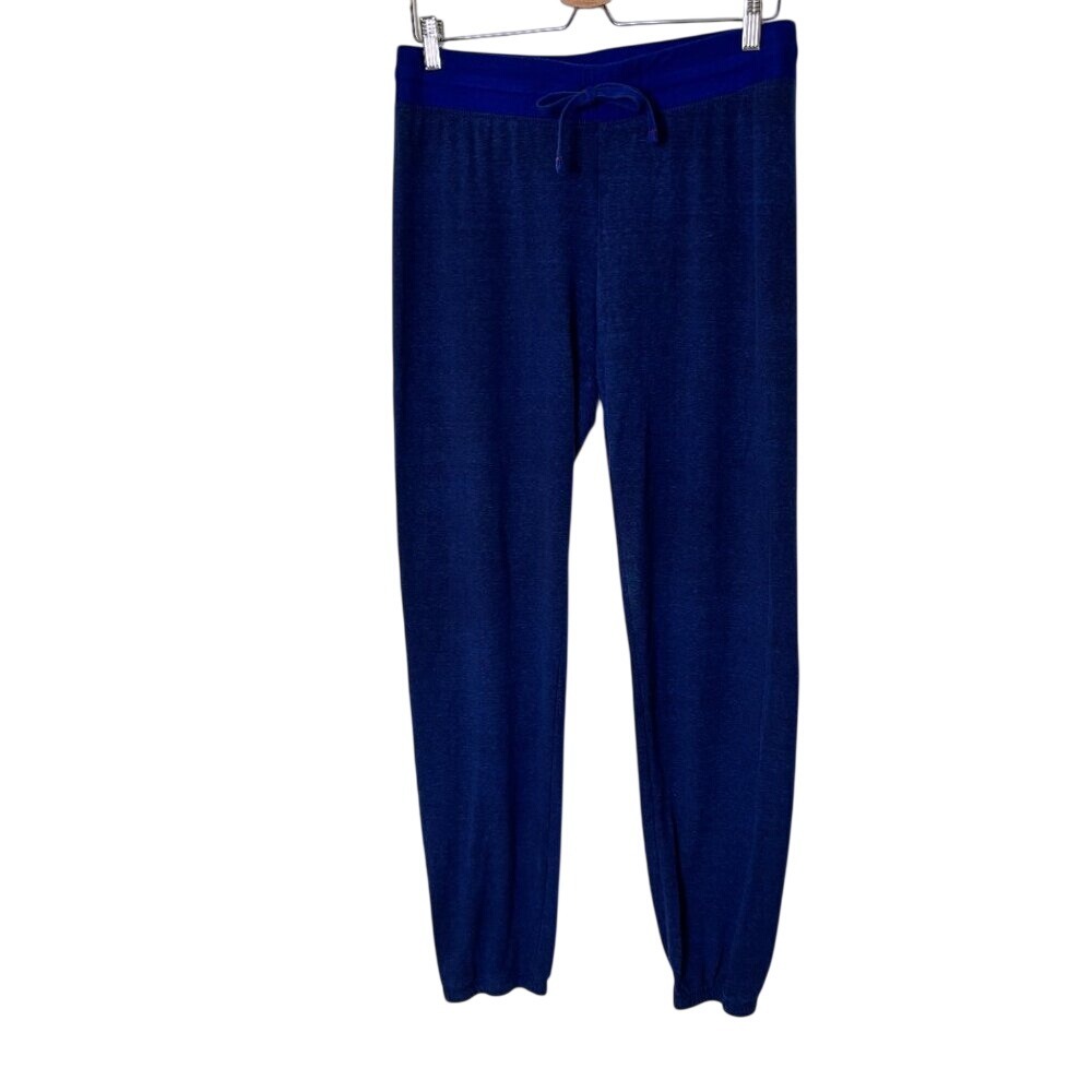 Abbot + Main‎ Women's Size M Two-tone Blue Drawstring Lounge Joggers - Picture 2 of 8